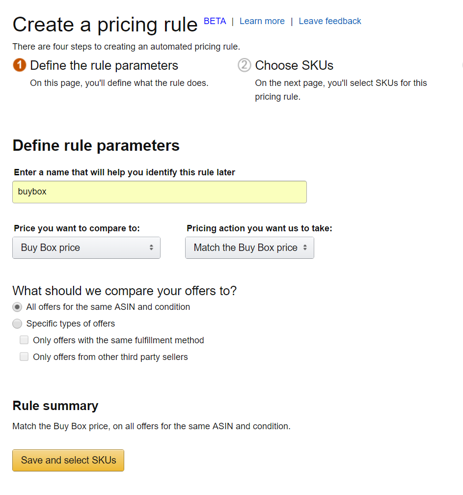 Automate Pricing